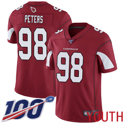Arizona Cardinals Limited Red Youth Corey Peters Home Jersey NFL Football #98 100th Season Vapor Untouchable->women nfl jersey->Women Jersey